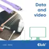 Cabo USB-C CLUB3D CAC-3004 2m roxo
