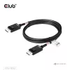 Cabo CLUB3D DisplayPort™ 2.1 bidirecional VESA DP80 certificado 4K240Hz, 8K60Hz ou 10K60Hz M/M 1.6m/5.25ft