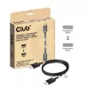Cabo CLUB3D DisplayPort™ 2.1 bidirecional VESA DP80 certificado 4K240Hz, 8K60Hz ou 10K60Hz M/M 1.6m/5.25ft