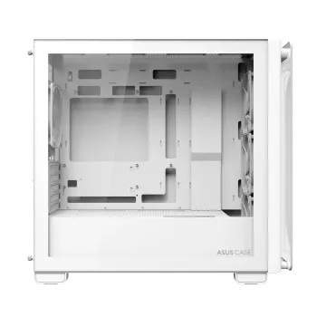 ASUS A23 PLUS TG ARGB WHITE, PC, branco, micro ATX, Mini-ITX, Multi, 16,5 cm, 38 cm