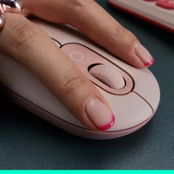 LOGITECH Pop Mouse - Emojis personalizáveis - Sem fios - branco