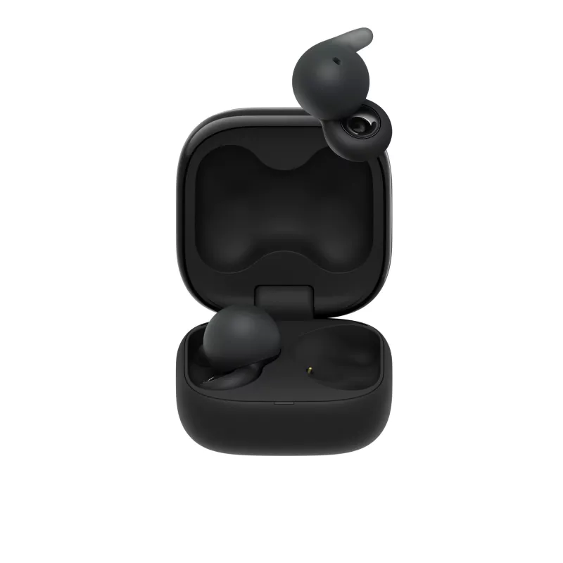 Headset Sony LinkBuds Open WFL910B — sem fios Bluetooth in-ear, 20–20.000 Hz, alcance 10 m, 63 g, preto