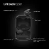 Headset Sony LinkBuds Open WFL910B — sem fios Bluetooth in-ear, 20–20.000 Hz, alcance 10 m, 63 g, preto