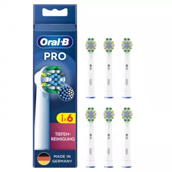 Cabeças de escova de dentes de substituição Oral-B Deep Cleaning, 6 unid., branco