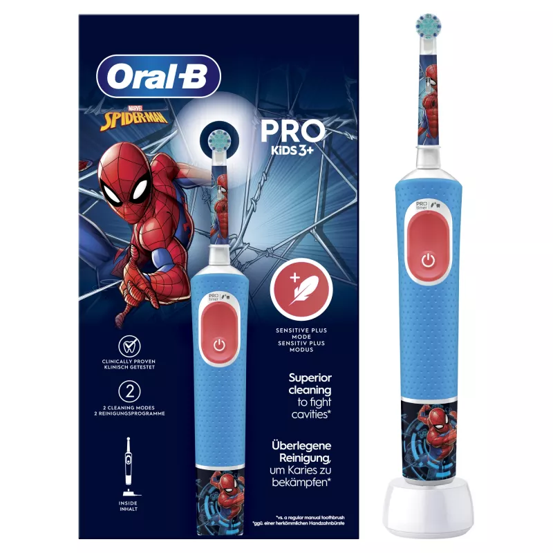 Escova de dentes elétrica Oral-B Kids criança escova rotativa multicolor
