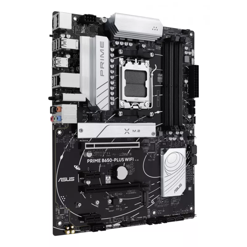 Motherboard ASUS PRIME B650-PLUS WIFI ATX — AMD B650, Socket AM5, DDR5, 4 DIMM, 192 GB, Wi-Fi 6E, LAN 2,5 Gb
