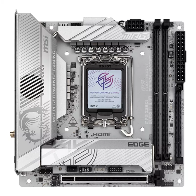 Motherboard MSI MPG Z890I EDGE TI WIFI Intel Z890 LGA 1851 (Socket V1) Mini-ITX