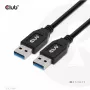 Cabo CLUB3D USB Type-A Gen2(10G), 3A M/M 0.5m / 1.64 ft
