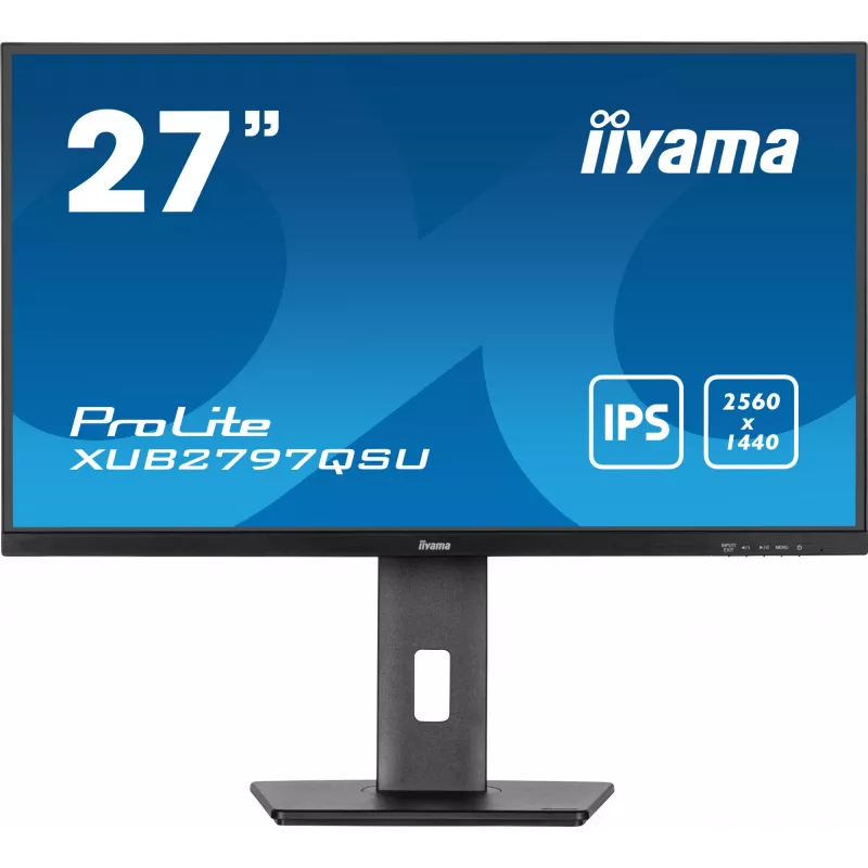 Monitor de computador iiyama ProLite XUB2797QSU-B2 68,6 cm (27 polegadas) 2560 x 1440 píxeis Quad HD LED Preto