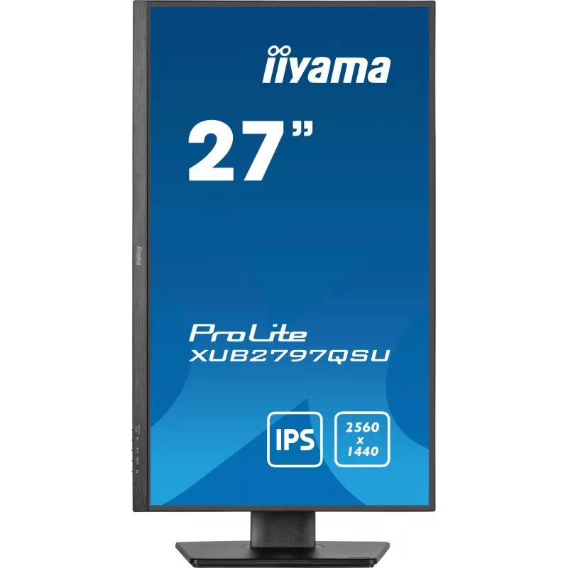 Monitor de computador iiyama ProLite XUB2797QSU-B2 68,6 cm (27 polegadas) 2560 x 1440 píxeis Quad HD LED Preto