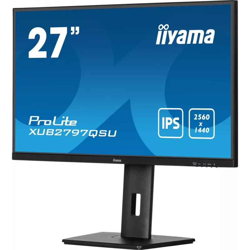 Monitor de computador iiyama ProLite XUB2797QSU-B2 68,6 cm (27 polegadas) 2560 x 1440 píxeis Quad HD LED Preto