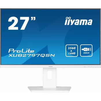 Monitor de computador iiyama G-MASTER XUB2797QSN-W2 68,6 cm (27 polegadas) 2560 x 1440 píxeis Quad HD LED Branco