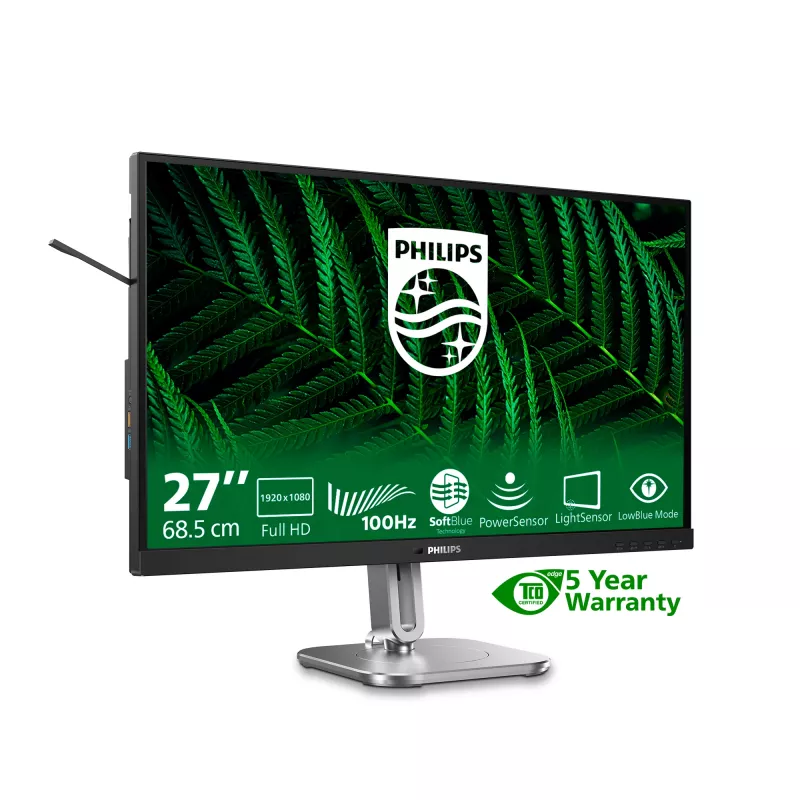 Monitor de computador Philips Série 5000 27B2G5200/00 68,6 cm (27 polegadas) 1920 x 1080 píxeis Full HD LCD Antracite
