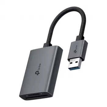 Leitor de cartões TP-LINK UA430 USB 3.2 Gen 1 Type-C — MicroSD / SD, cinzento