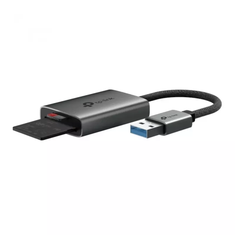 Leitor de cartões TP-LINK UA430 USB 3.2 Gen 1 Type-C — MicroSD / SD, cinzento