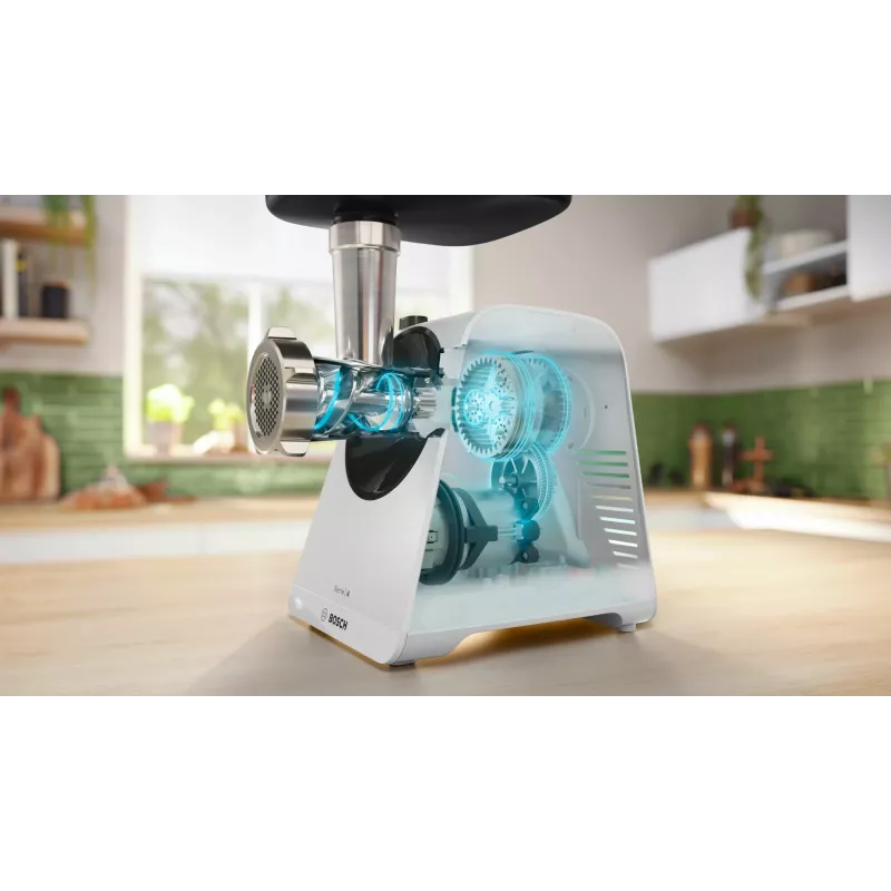 Bosch Serie 4 MultiPower MFWS420W picadora de carne, branca