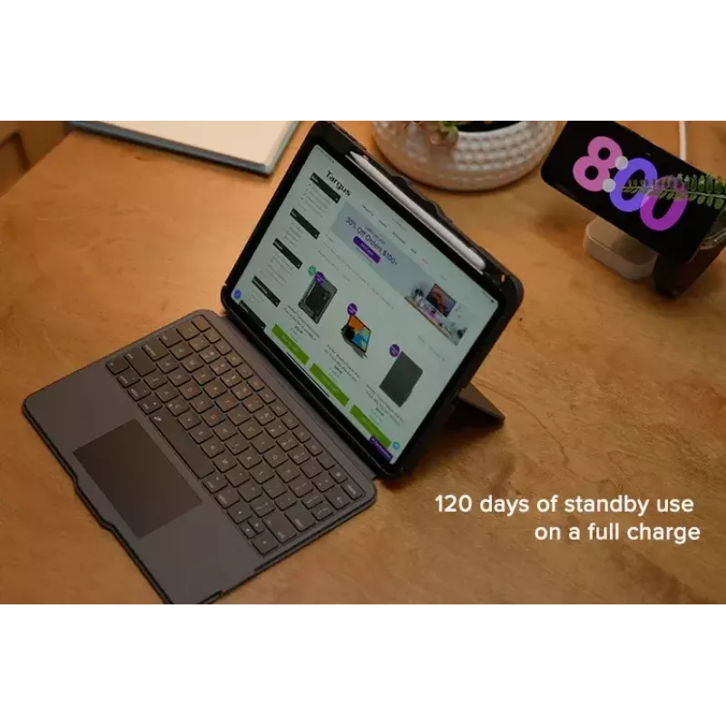 Teclado Bluetooth Targus VersaVu QWERTY Nórdico com trackpad preto