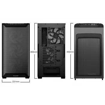 Caixa be quiet Pure Base 501 LX preta Midi-Tower