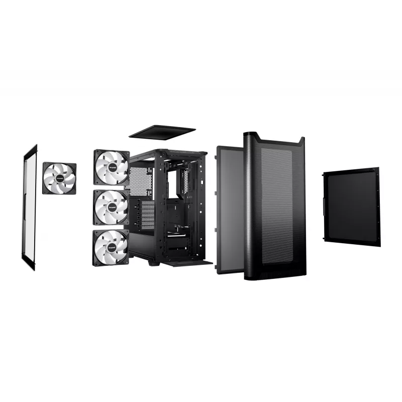 Caixa be quiet Pure Base 501 LX preta Midi-Tower