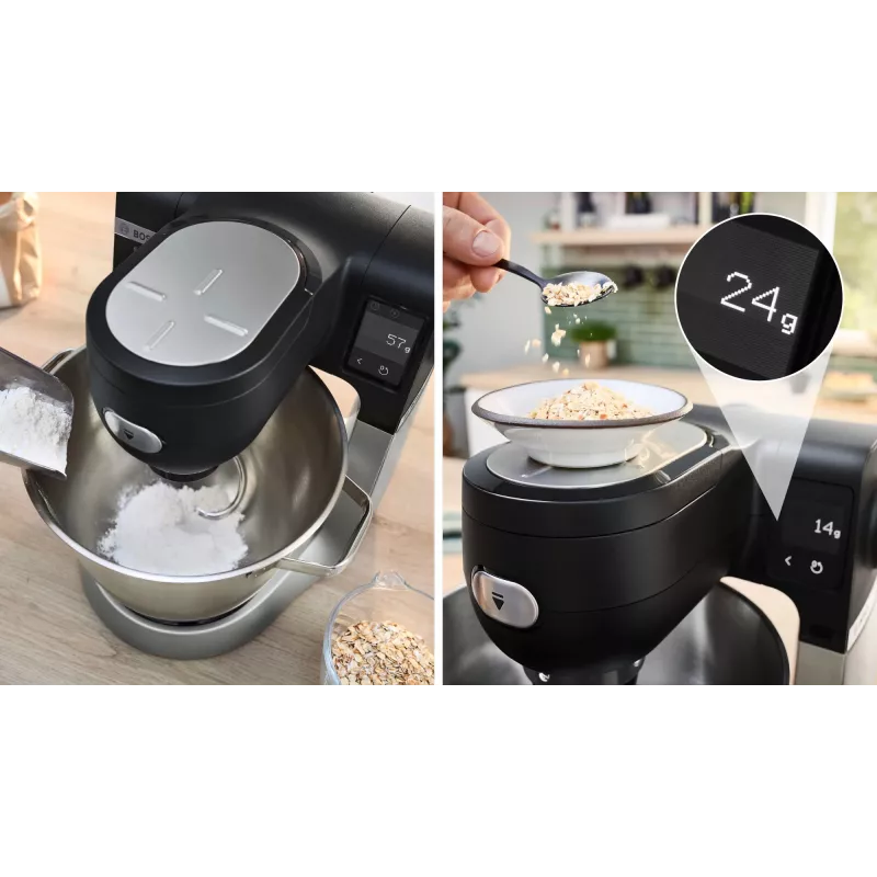 Robot de cozinha Bosch Serie 6 MUMS6ZS17 1600 W 5,5 L preto, aço inoxidável
