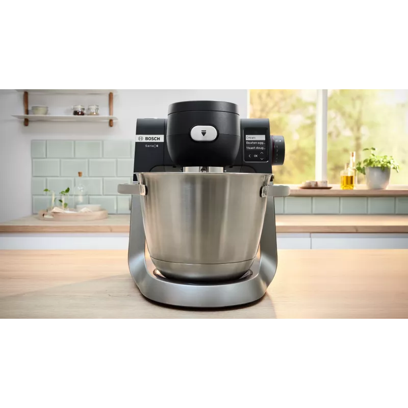 Robot de cozinha Bosch Serie 6 MUMS6ZS17 1600 W 5,5 L preto, aço inoxidável