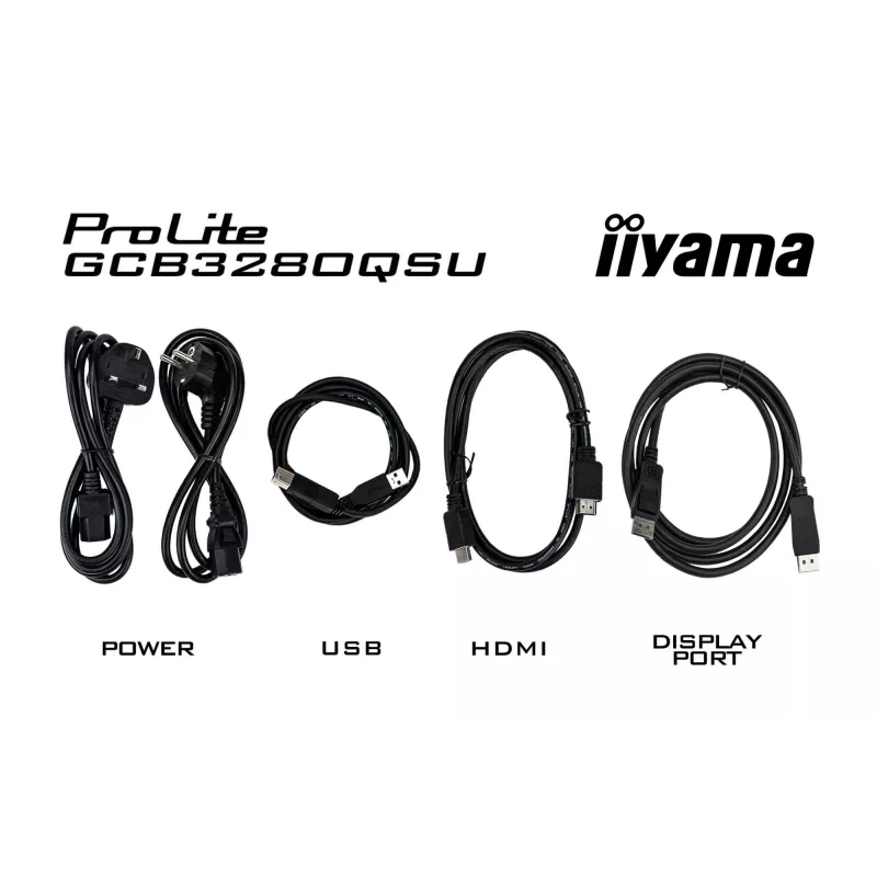Monitor iiyama G-MASTER GCB3280QSU-B2 80 cm (31,5 polegadas) 2560 x 1440 píxeis Dual QHD LED preto