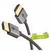 Cabo HDMI Goobay 2m tipo A macho–macho 18 Gbit/s cinzento