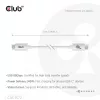 Club3D CAC-1572 cabo certificado USB 80 Gbps, USB-C para USB-C, 240 W PD, 8K240Hz, 1,2 m, branco