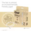 Club3D CAC-1572 cabo certificado USB 80 Gbps, USB-C para USB-C, 240 W PD, 8K240Hz, 1,2 m, branco