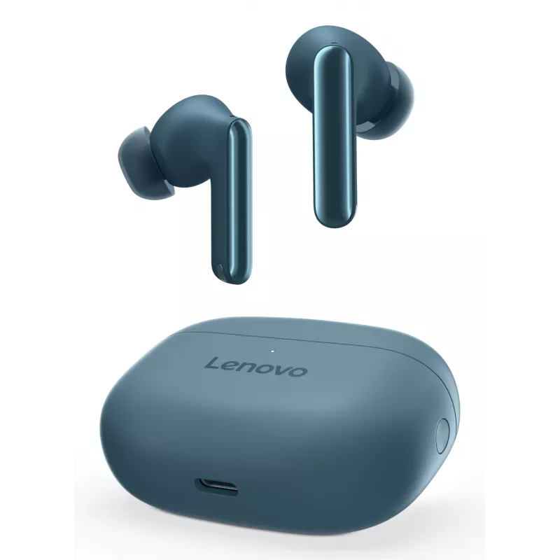 Auscultadores Lenovo TWS Yoga PC Edition True Wireless Stereo (TWS) intra-auriculares chamadas/música Bluetooth azul-petróleo