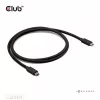 Cabo CLUB3D Thunderbolt™ 5 certificado 8K240Hz dados 80/120 Gbps EPR 240 Watt M/M 1m / 3,28ft