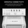 Caixa de PC CORSAIR - 5000T Mid-Tower High-Performance - branca