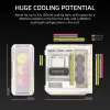 Caixa de PC CORSAIR - 5000T LX RGB Midi-Tower (vidro temperado) branca