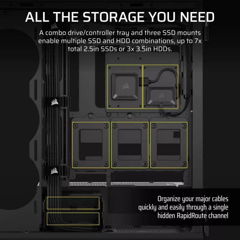 Caixa de PC CORSAIR - Icue Link 5000t Lx RGB Mid-Tower High-Performance