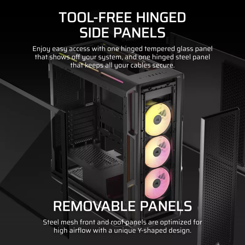 Caixa de PC CORSAIR - Icue Link 5000t Lx RGB Mid-Tower High-Performance