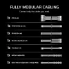 Fonte de alimentação CORSAIR - Série RMe RM650e totalmente modular, ATX 650W silenciosa