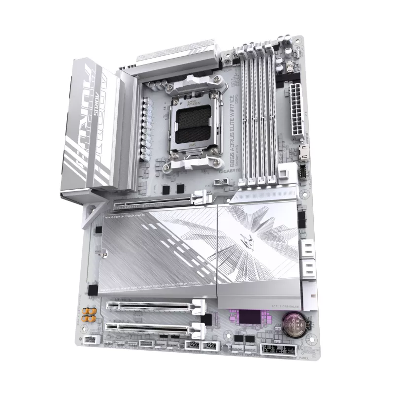 Placa-mãe GIGABYTE B850 AORUS ELITE WIFI7 ICE, B850, AM5, ATX