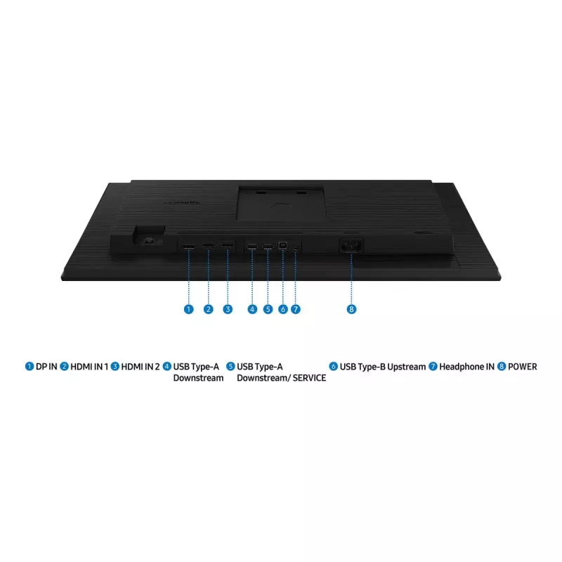 Monitor Samsung 24 polegadas S40GD LS24D400GAUXEN – 24 polegadas Full HD (1920×1080), IPS, 5 ms, 250 cd/m², hub USB, VESA, preto