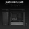 Caixa Midi-Tower CORSAIR FRAME 4000D preta