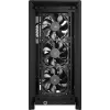 Caixa de PC CORSAIR FRAME 4000D RS Midi Tower — preta, suporte EATX, vidro temperado, USB-C, 3 ventoinhas frontais de 120 mm