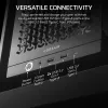 Caixa de PC CORSAIR FRAME 4000D RS Midi Tower — preta, suporte EATX, vidro temperado, USB-C, 3 ventoinhas frontais de 120 mm