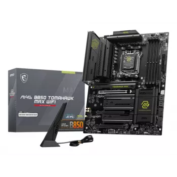 Placa-mãe MSI MAG B850 TOMAHAWK MAX WIFI — AMD B850, socket AM5, ATX, DDR5, 4×M.2, Wi‑Fi 7, 5Gb LAN, áudio 7.1