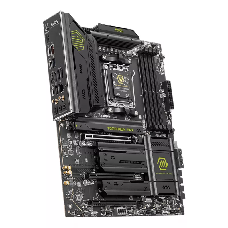 Placa-mãe MSI MAG B850 TOMAHAWK MAX WIFI — AMD B850, socket AM5, ATX, DDR5, 4×M.2, Wi‑Fi 7, 5Gb LAN, áudio 7.1