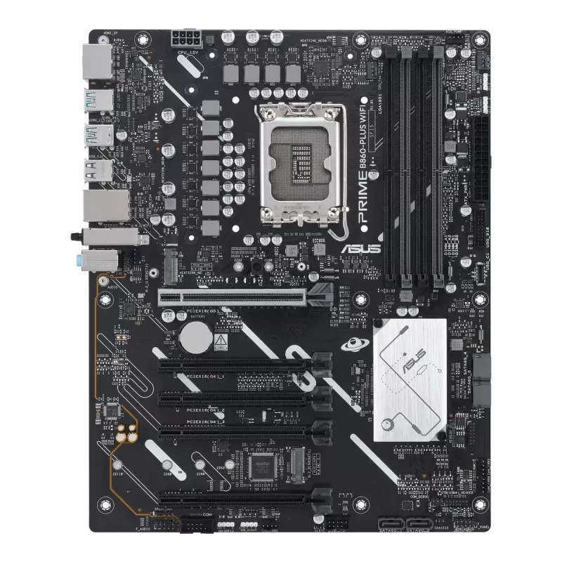 Motherboard ASUS PRIME B860-PLUS WIFI — Intel B860, LGA 1851, ATX, DDR5, 4 DIMM, Wi-Fi 6E, LAN 2.5Gb, Bluetooth 5.3