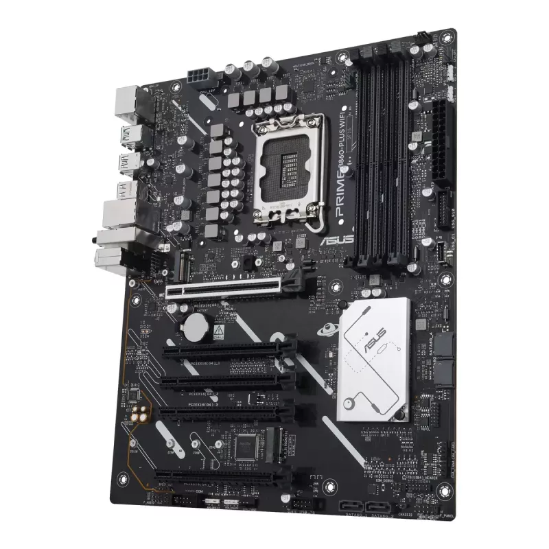 Motherboard ASUS PRIME B860-PLUS WIFI — Intel B860, LGA 1851, ATX, DDR5, 4 DIMM, Wi-Fi 6E, LAN 2.5Gb, Bluetooth 5.3