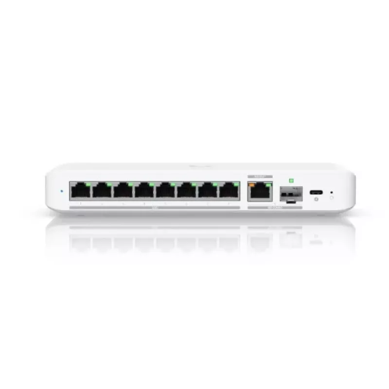 Switch gerido UBIQUITI UniFi Flex 2.5G USW-FLEX-2.5G-8 — 8× 2.5G RJ-45, 1× 10G SFP+, L2, 60 Gbit/s