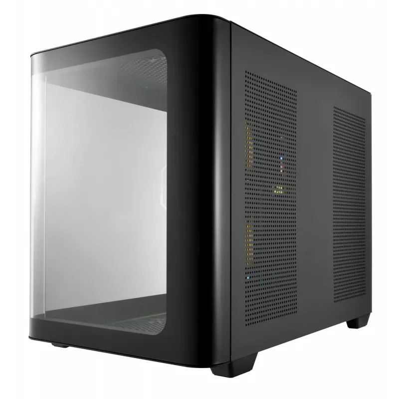 Caixa FSP S380-BA Mini Tower mITX, mATX preto ARGB