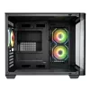 Caixa FSP S380-BA Mini Tower mITX, mATX preto ARGB