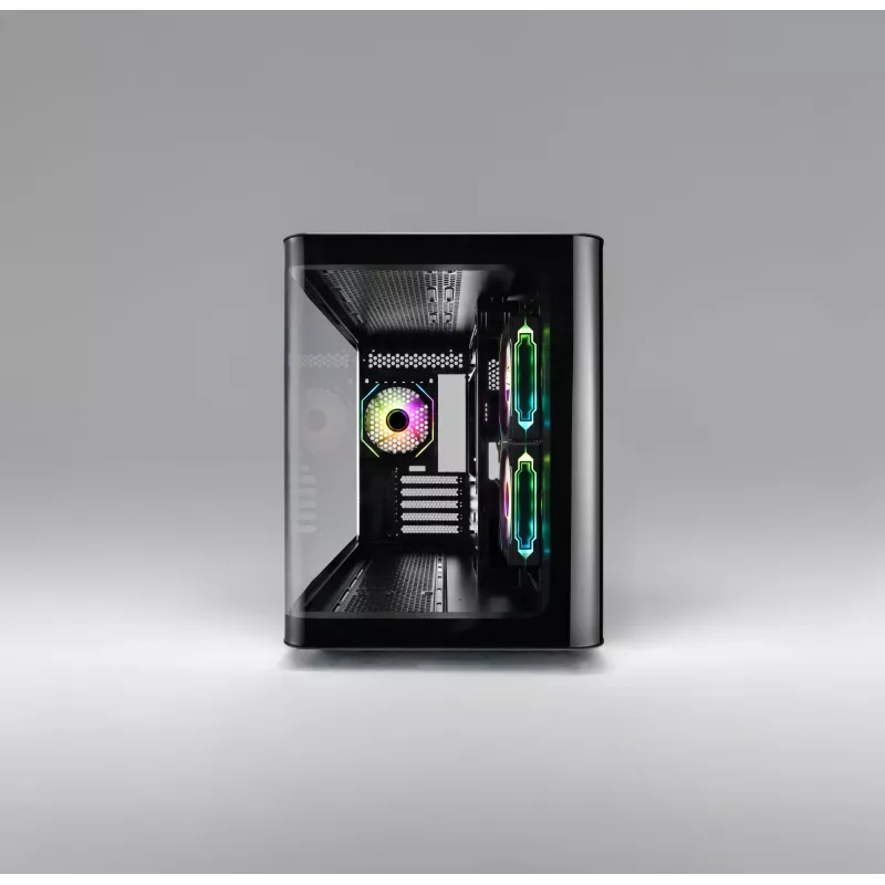 Caixa FSP S380-BA Mini Tower mITX, mATX preto ARGB
