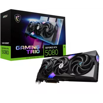 Placa gráfica MSI GAMING GEFORCE RTX 5080 16G TRIO OC NVIDIA 16 GB GDDR7